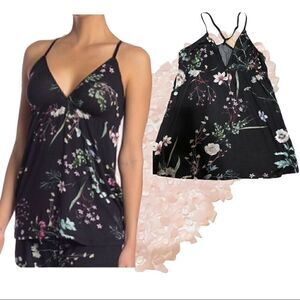 FLORA NIKROOZ Black XS Floral Cami